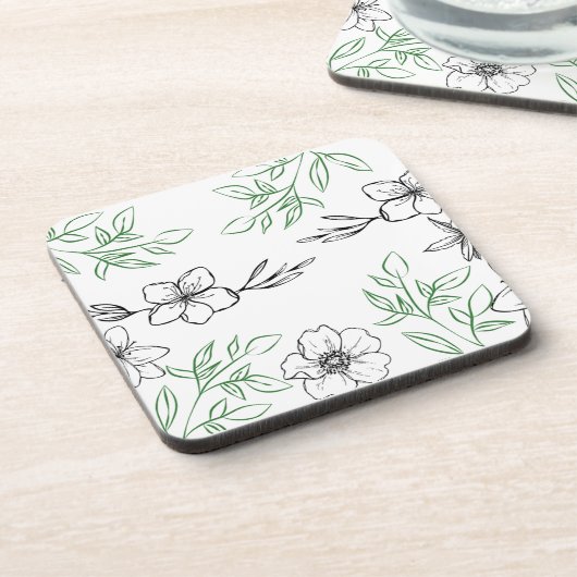 Onderzetter - Bloemontwerp (Linkerzijde)