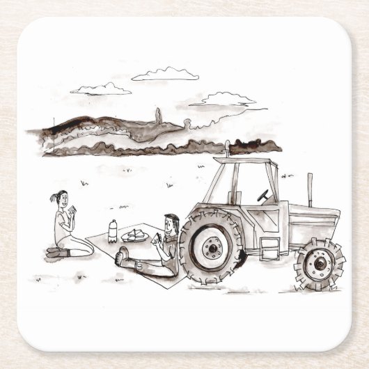 Onderzetter - Boerderij Picnic (Voorkant)