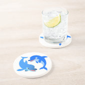 Onderzetter Cartoon-Dolfijnen voor het afspelen va (Zijkant)