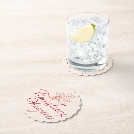 Onderzetter Cavaliere Vineyards (rood) (Insitu)