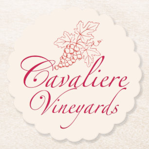 Onderzetter Cavaliere Vineyards (rood)