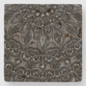 Onderzetter Charcoal Mandala Stone (Voorkant)