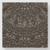 Onderzetter Charcoal Mandala Stone (Voorkant)
