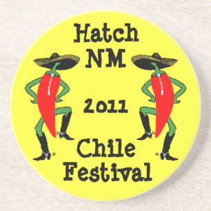 Onderzetter Chili Pepper-Mannen in Boots & Bolos s