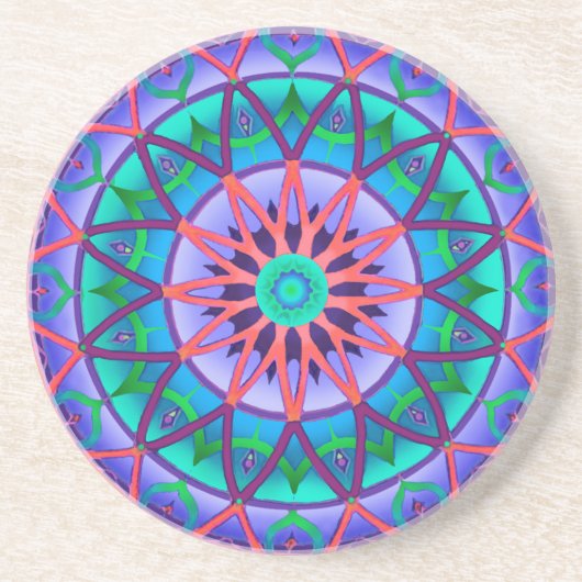 Onderzetter Circulaire Fantasis in Lavender (Voorkant)
