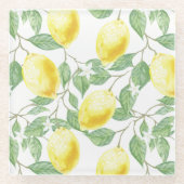 Onderzetter-citroenen Glazen Onderzetter (Voorkant)