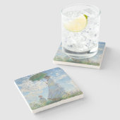 ONDERZETTER : CLAUDE MONET : VROUW MET PARASOL (Zijkant)