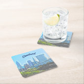 Onderzetter Cleveland Blue Morning Paper (Insitu)