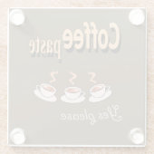 Onderzetter Coffee Paste Funny Coffee Pun (Achterkant)