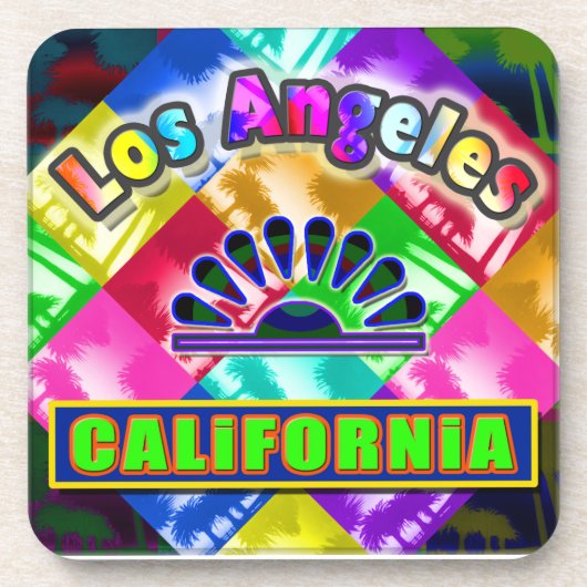 onderzetter "Coloring Los Angeles 3" (Voorkant)