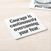 Onderzetter Courage Paper (Schuin)