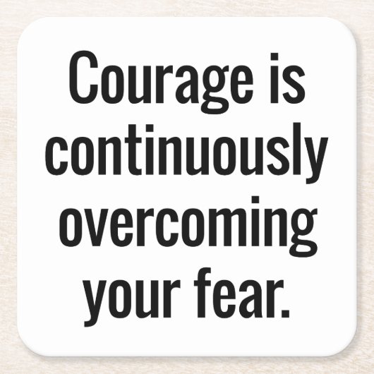 Onderzetter Courage Paper (Voorkant)