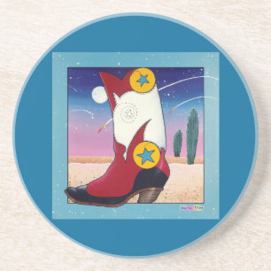 Onderzetter - Cowboy Boot, helemaal gekleed