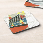 Onderzetter  Deco Skyscraper Concrete City (Linkerzijde)