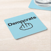 Onderzetter-democraten Kartonnen Onderzetters (Schuin)