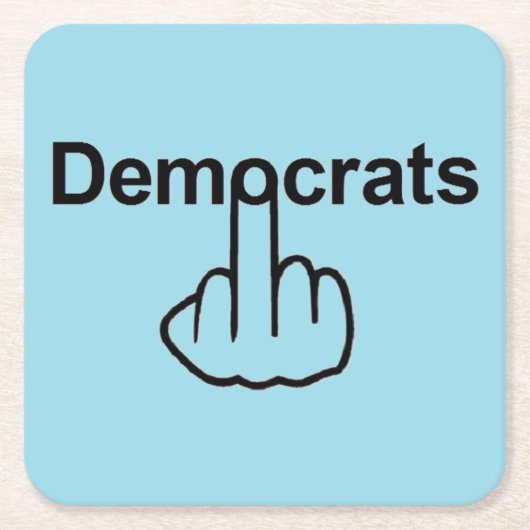 Onderzetter-democraten Kartonnen Onderzetters (Voorkant)