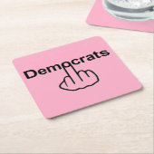 Onderzetter-democraten Kartonnen Onderzetters (Schuin)