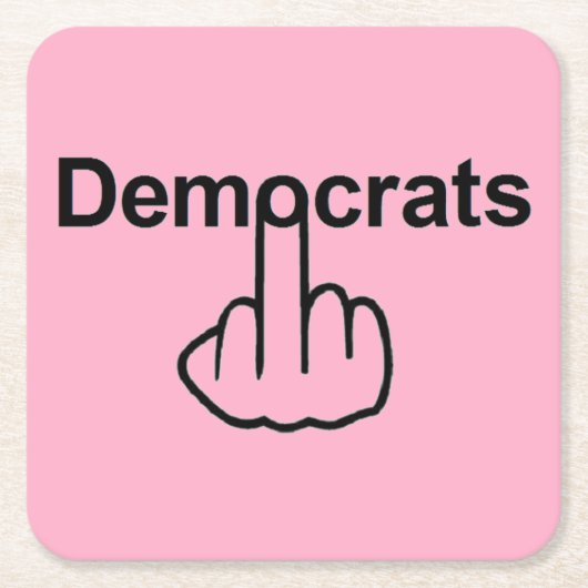 Onderzetter-democraten Kartonnen Onderzetters (Voorkant)