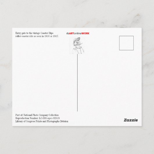 Onderzetter Dips Briefkaart (Achterkant)