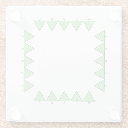 Onderzetter - driehoekskerstbomen (Achterkant)