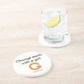 Onderzetter - effect van meisje (Zijkant)