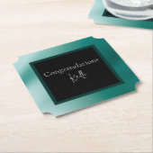 Onderzetter elegant kleurenpapier (Gekanteld)