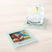 Onderzetter - Etiket van de vruchtenvrucht van Cla (Schuin)