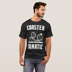 Onderzetter Fanatic Theme Park Rides T-Shirt