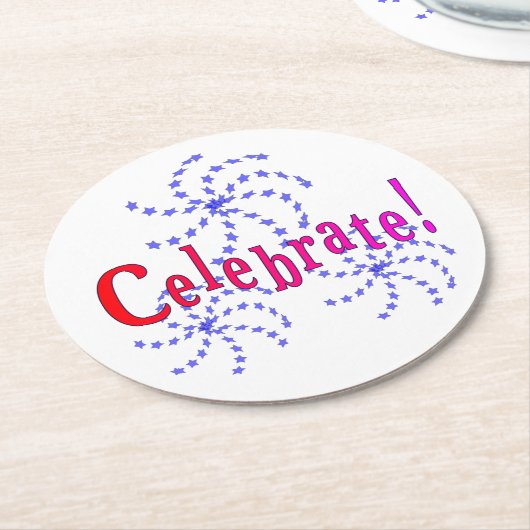 Onderzetter - Fireworks Celebration (Gebogen)