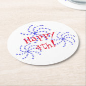 Onderzetter - Fireworks Greetings (Gebogen)