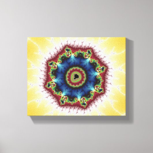 Onderzetter - Fractal Art Canvas Afdruk (Voorkant)