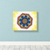 Onderzetter - Fractal Art Canvas Afdruk (Insitu (Houten vloer))