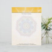 Onderzetter - Fractal Art Custom Briefhoofd (Staand voorkant)