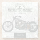 Onderzetter Freedom Chopper Motorcycle | Vastgeste (Achterkant)