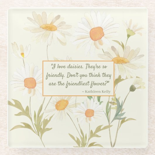 Onderzetter - Friendly Daisies (Voorkant)