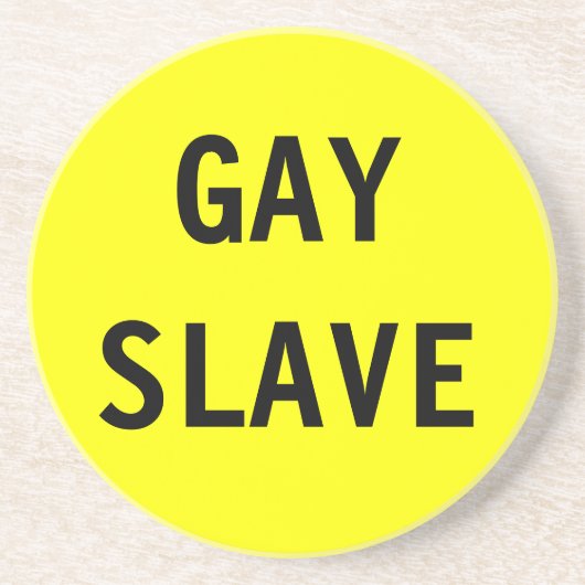 Onderzetter Gay Slave (Voorkant)