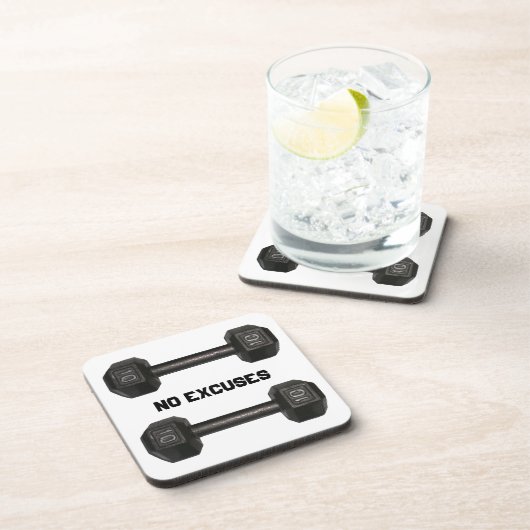 onderzetter "Geen excuus" Dumbbells (Rechterzijde)