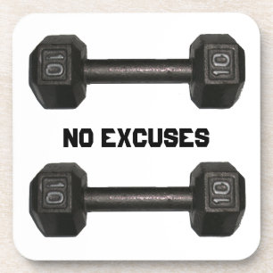 onderzetter "Geen excuus" Dumbbells