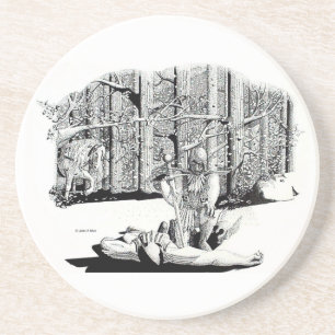 Onderzetter - Gestorven Comrade (zwart)