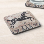 Onderzetter-geweven Pony Drankjes Onderzetter (Linkerzijde)