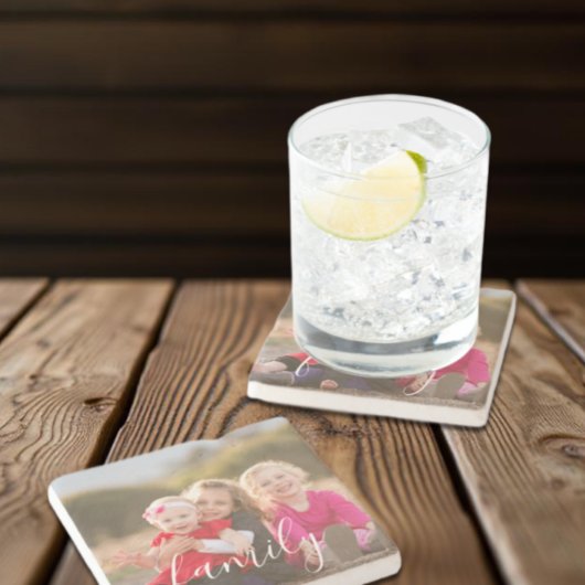 Onderzetter gezinsfototoon