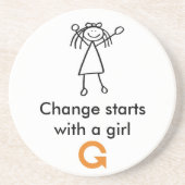 Onderzetter - Girl (Voorkant)