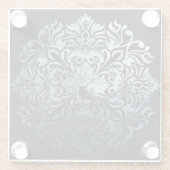 Onderzetter glas - Sitting Raven Glazen Onderzetter (Achterkant)