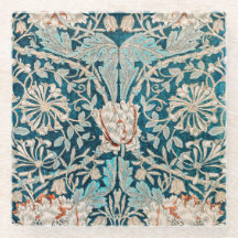 ONDERZETTER GLASS : WILLIAM MORRIS : HONEYSUCKLE