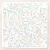 ONDERZETTER GLASS : WILLIAM MORRIS : POMEGRANATEN (Achterkant)