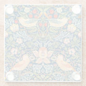 ONDERZETTER GLASS : WILLIAM MORRIS STRAWBERRY THIE (Achterkant)