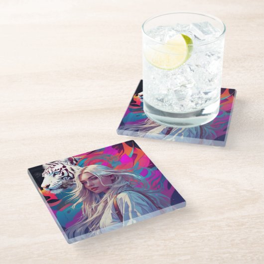 Onderzetter Glazen Onderzetter (Schuin)