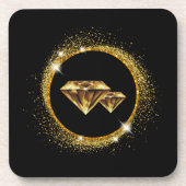 Onderzetter Gold Diamonds (Voorkant)