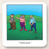 Onderzetter Golf Humor voor paar (Voorkant)