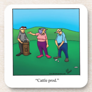Onderzetter Golf Humor voor paar